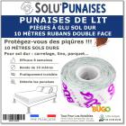 Ruban adhésif sols durs pour la détection et le piégeage des punaises de lit, BUGO TAPE - 10m