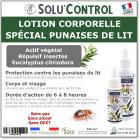 Lotion Corporelle Répulsif Punaise de lit, Solu