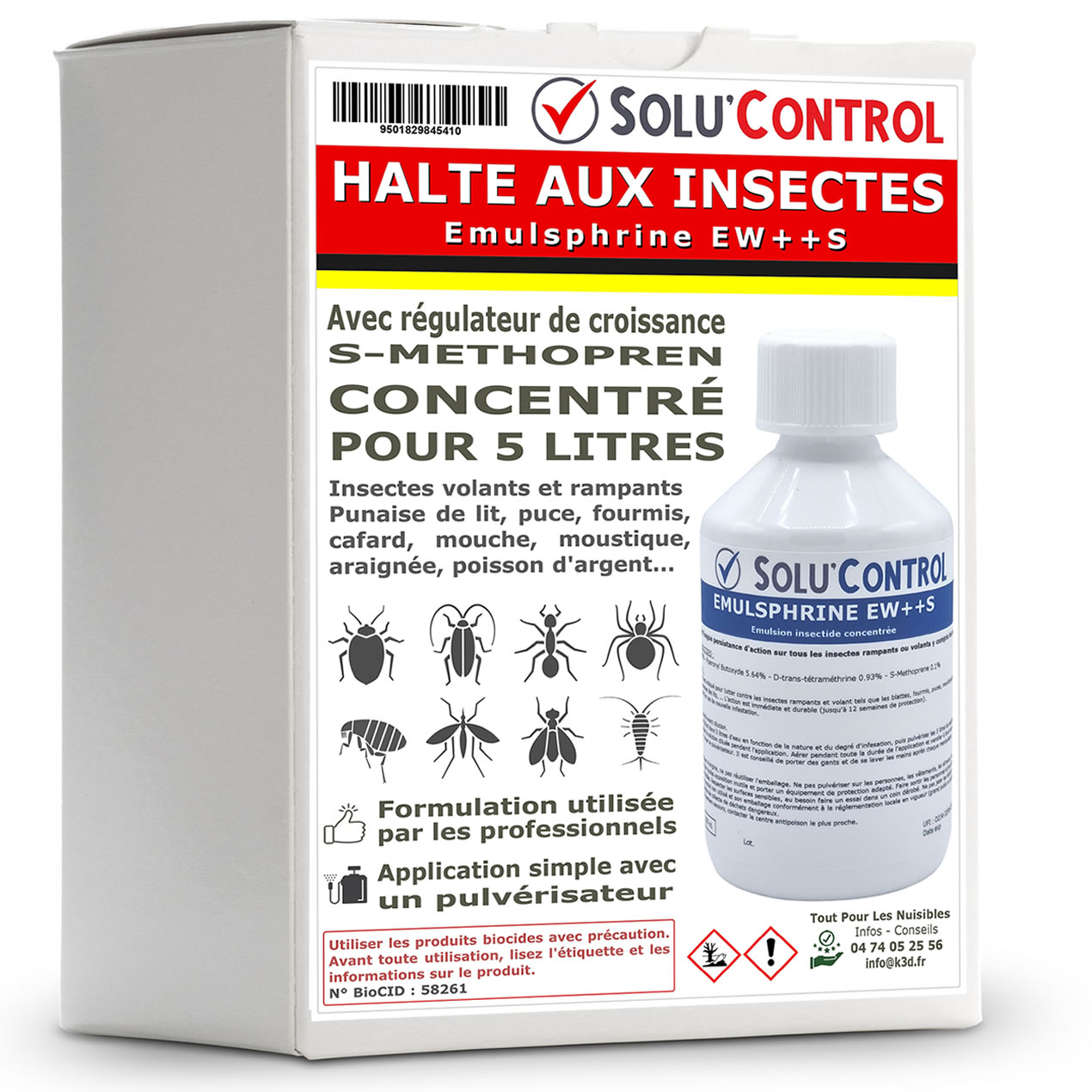 Halte aux Insectes - Concentré Insecticide Professionnel l