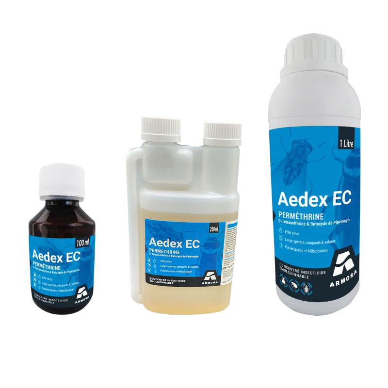 Insecticide pour insectes volants et rampants, Aedex EC